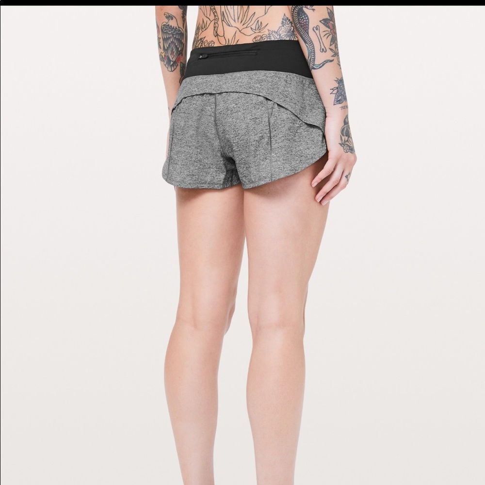 Lululemon Grey Speed up shorts(Sold)